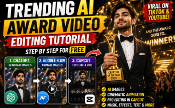 Trending AI Award Video Editing Tutorial – Create Viral Award Videos Step by Step for Free