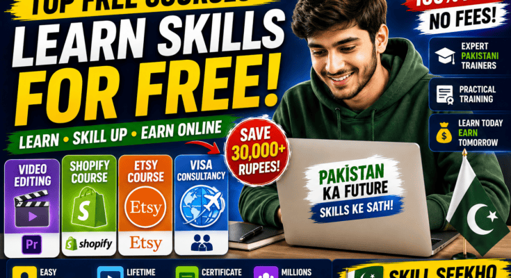 Learn valuable digital skills for free and start building your path toward online earning.