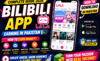 BiliBili app earning guide showing how to download BiliBili in Pakistan and make money Image